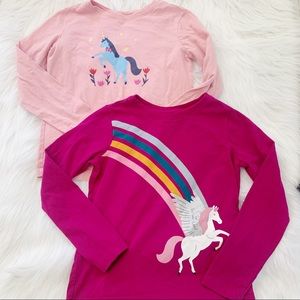 Hanna andersson | lot of girls unicorn shirts 10